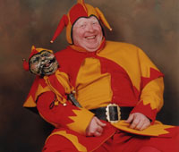 Alan as a Court Jester.