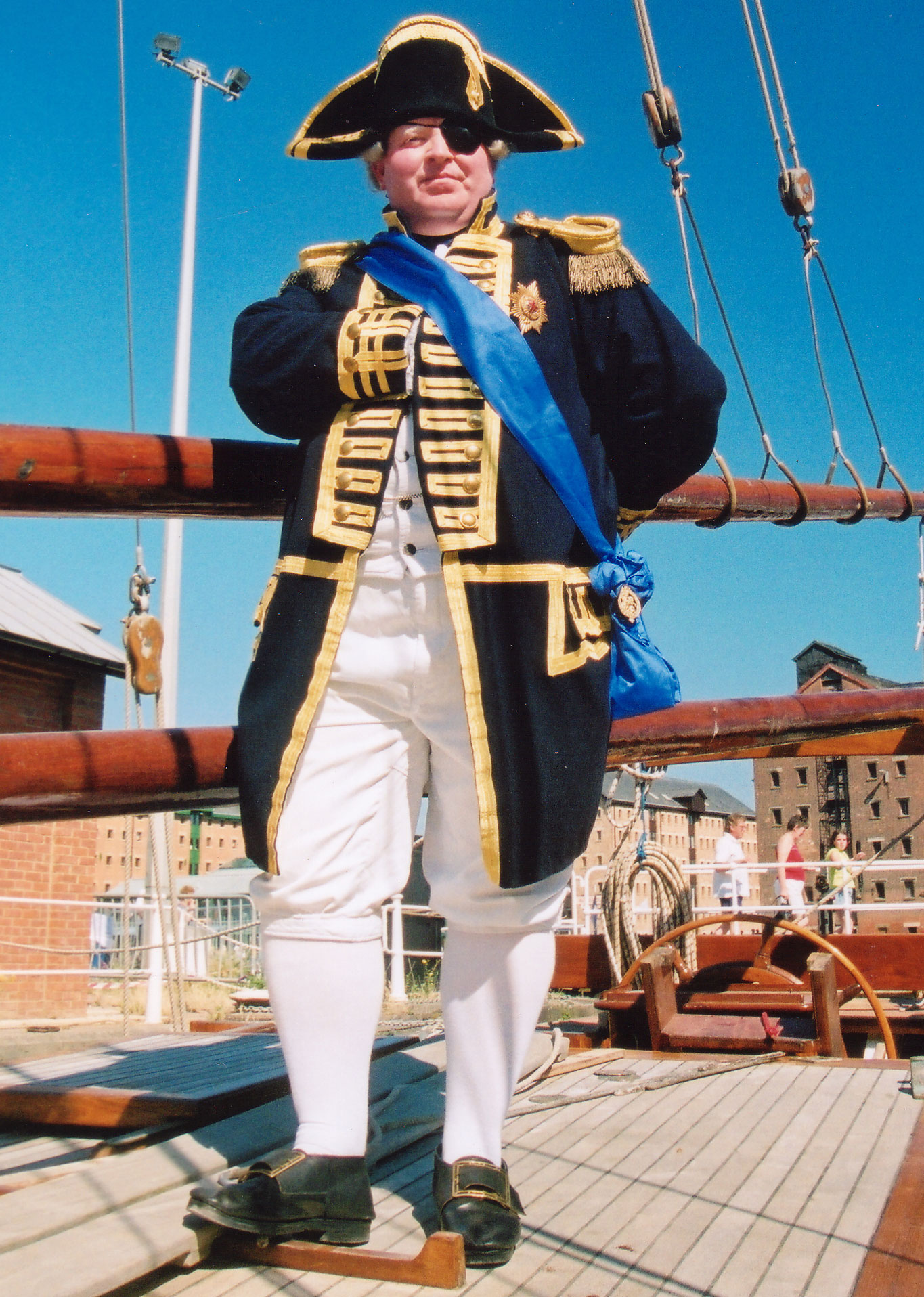 Alan, appearing as Nelson at the International Festival of the Sea.