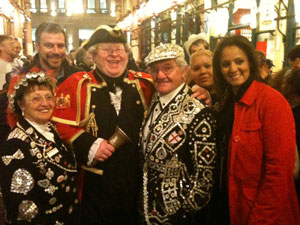 Meeting some Pearly Kings and Queens.