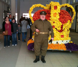 As Captain Mainwaring from Dad's Army.