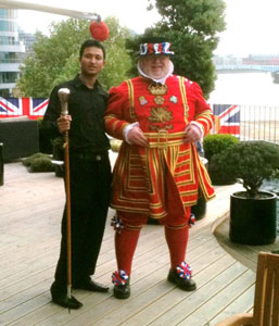 As a City of London Beefeater.