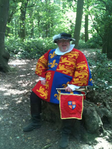 Taking a breather in Hockley Woods.
