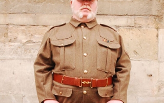 Alan's new WW1 uniform.