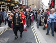 Leading the parade at the Covent Garden Rent Ceremony 2013