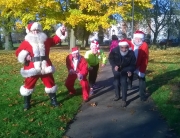 Helpers at Gloucester Santa Fun Run