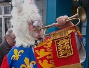 Alan as the Easter Bunny in Hitchin