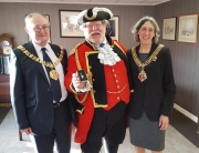 Alan Myatt with The Mayor of Gloucester and The Sheriff