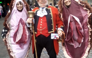 Alan promoting The Vagina Museum, Camden Market