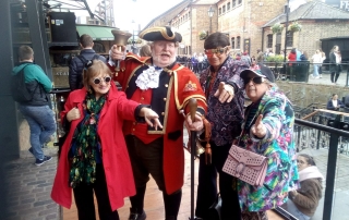 Alan and his friends at Camden Market