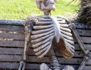 Satirical image of a skeleton waiting to leave the EU