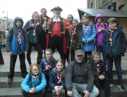 Alan Myatt with the Devon Scouts