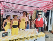 Alan Myatt in Camden Market with the team from Citrus Saturday