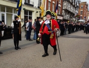 Alan Myatt leading the Gloucester Day parade 2019