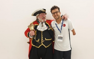 Alan Myatt at the Para Swimming Championships