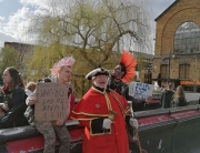 Alan Myatt hanging out with punks at Camden Market