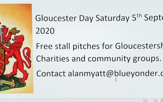 Alan's advert for Gloucester Day