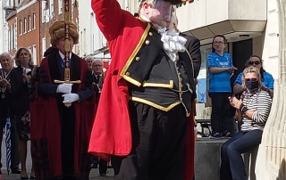 Alan Myatt celebrating Gloucester Day