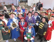 Town Criers gathering for the silent competition in 2021