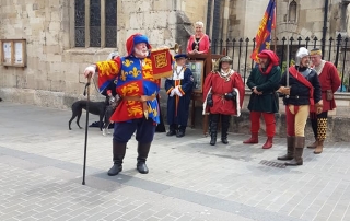 Alan at the medieval parade